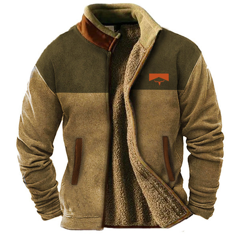 Vintage Jacke mit Reißverschluss