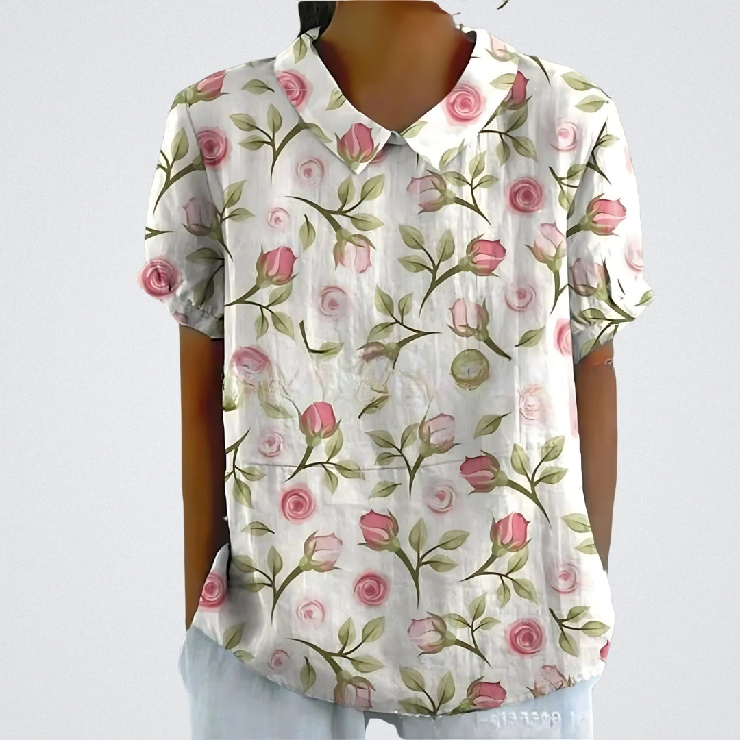 Bluse mit floralen Design