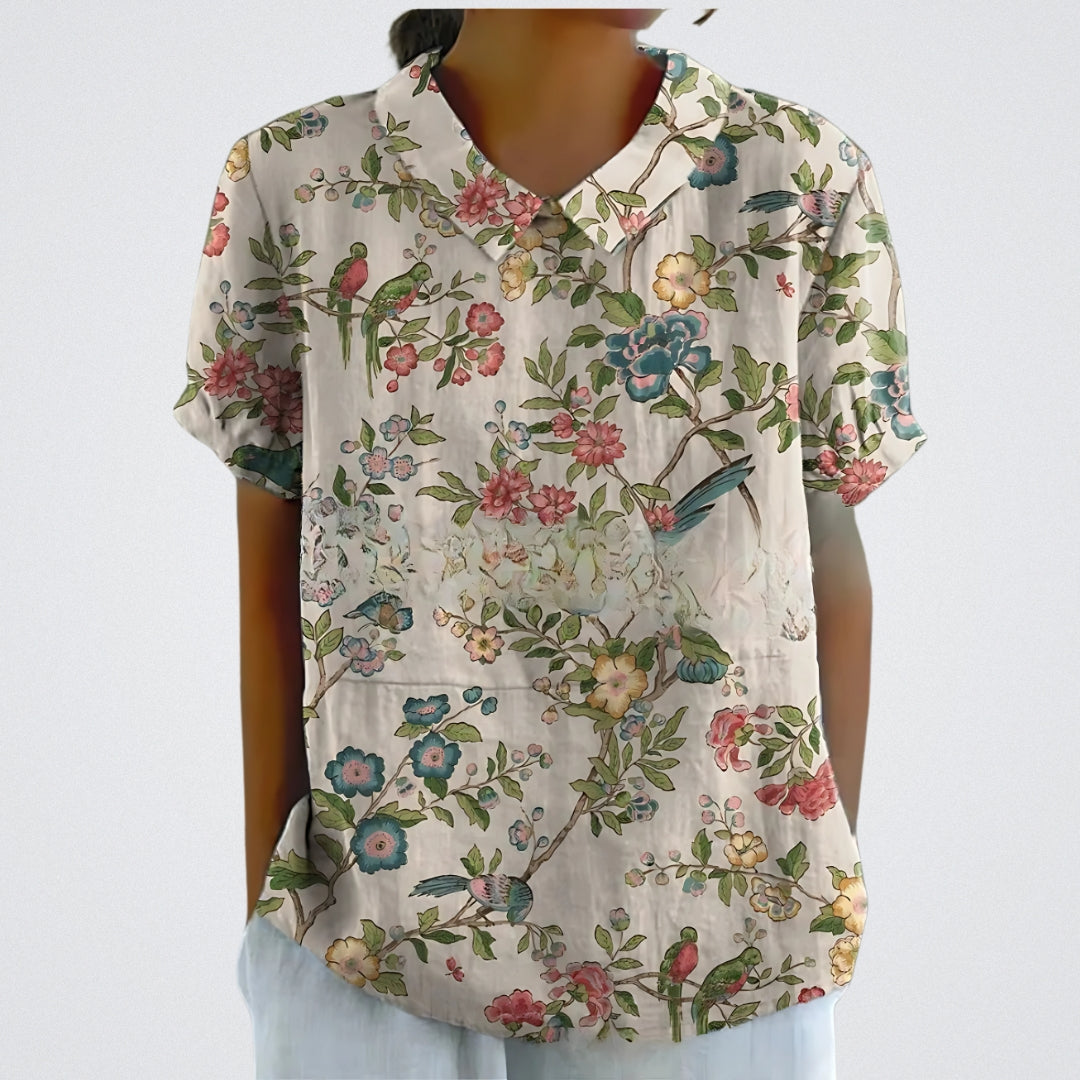 Bluse mit floralen Design