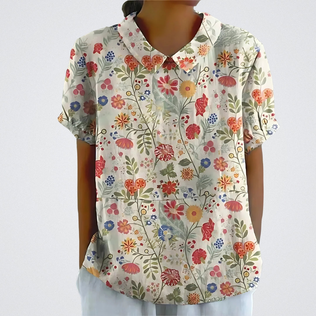 Bluse mit floralen Design
