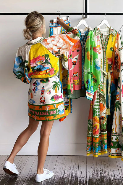 Kim™ - Summer Shirt Mini Dress