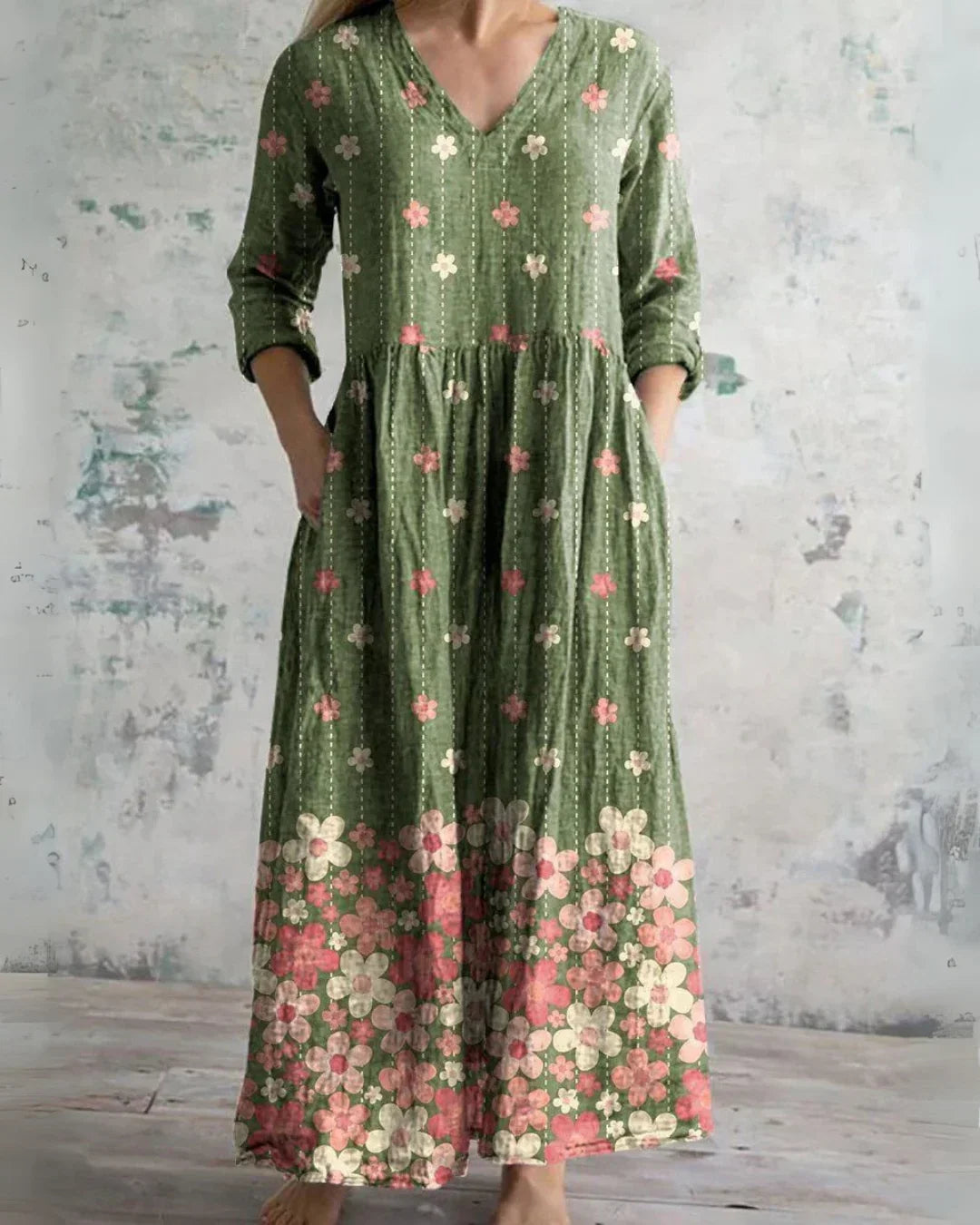Clara™ | Komfort Floral Maxi Kleid