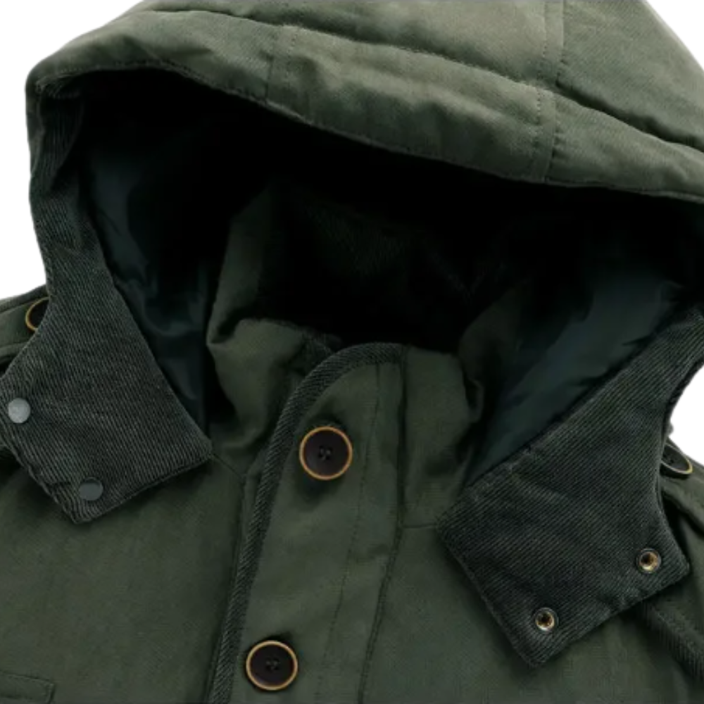 Elegante wattierte Outdoor-Jacke