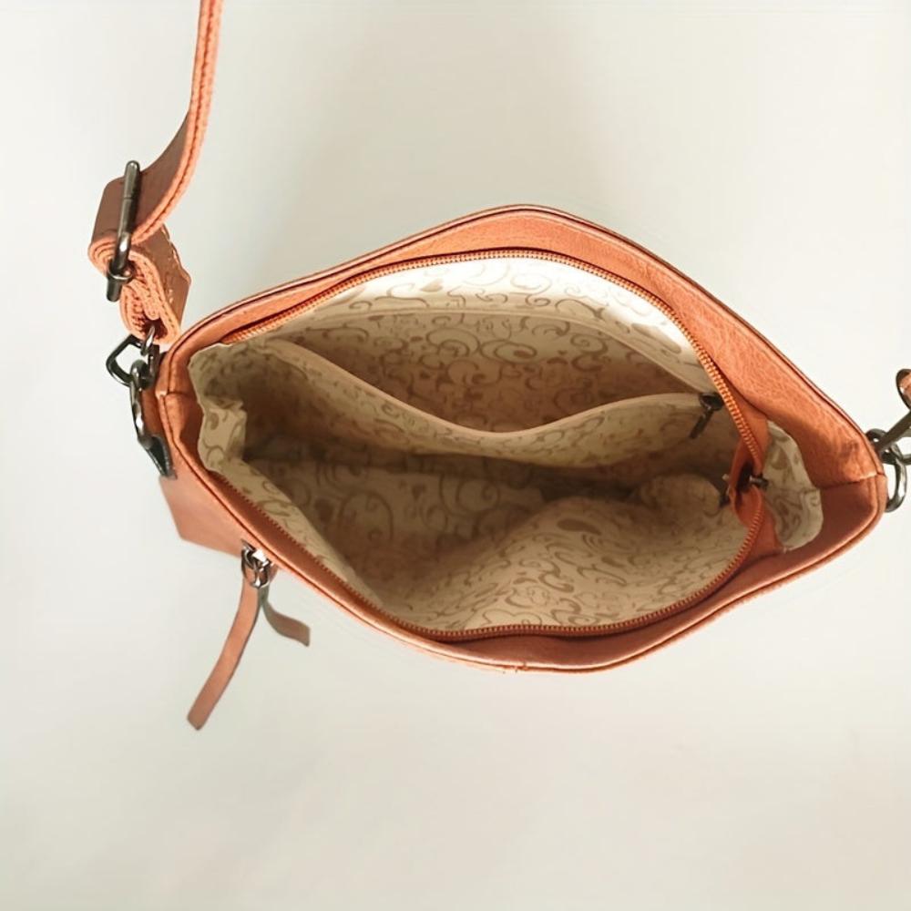 Lina - Vintage Umhängetasche mit Schachbrettmuster