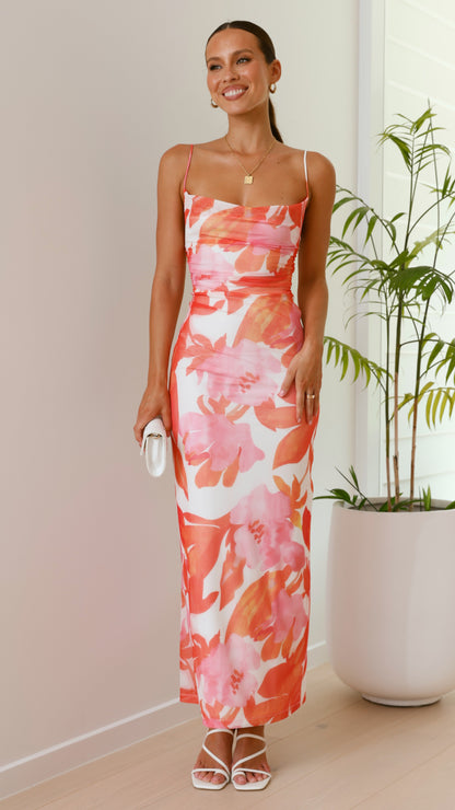 Ashley - Geblümtes Maxikleid