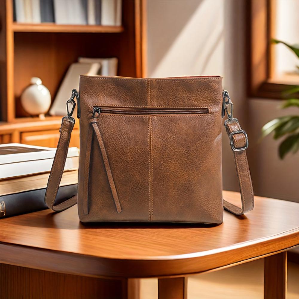 Lina - Vintage Umhängetasche mit Schachbrettmuster