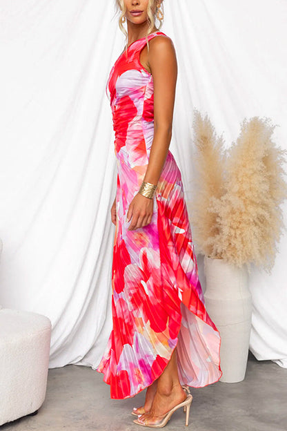 Kacie - Plissiertes Sommerkleid