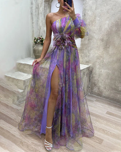 Cecelia - Kleid mit einem Ärmel