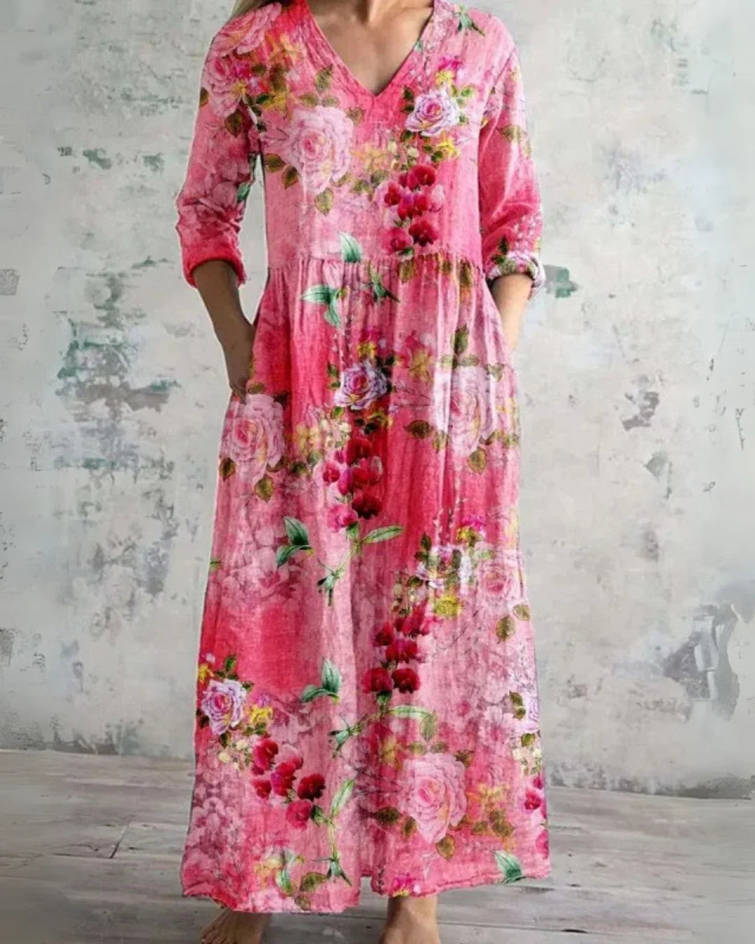 Clara™ | Komfort Floral Maxi Kleid