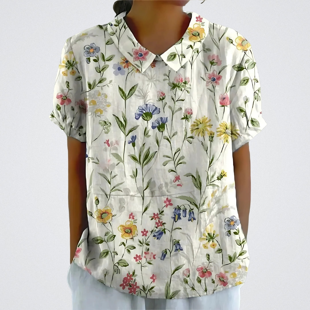 Bluse mit floralen Design