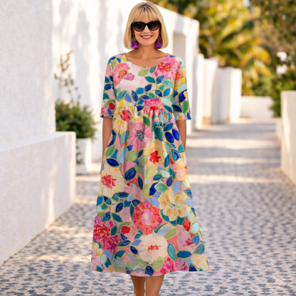 Susan | Floral Kleid mit Sommer-Vibe