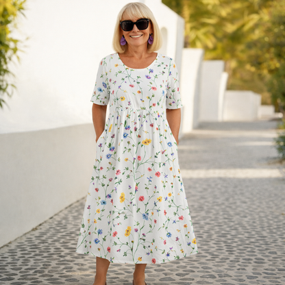 Robin | Florales Midi-Kleid