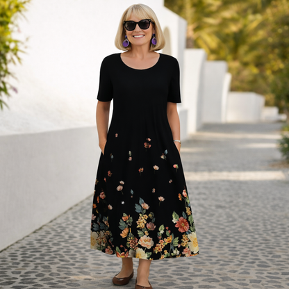 Robin | Florales Midi-Kleid