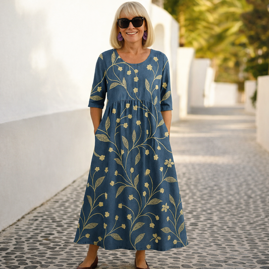 Lily | Midi Kleid - Mühelose Eleganz