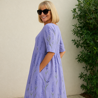 Lily | Midi Kleid - Mühelose Eleganz