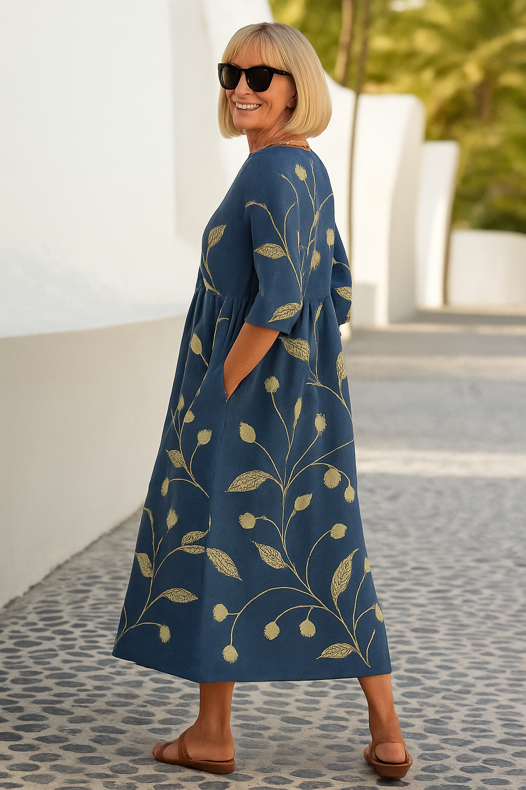 Lily | Midi Kleid - Mühelose Eleganz