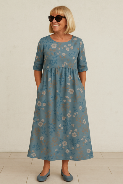 Lily | Midi Kleid - Mühelose Eleganz
