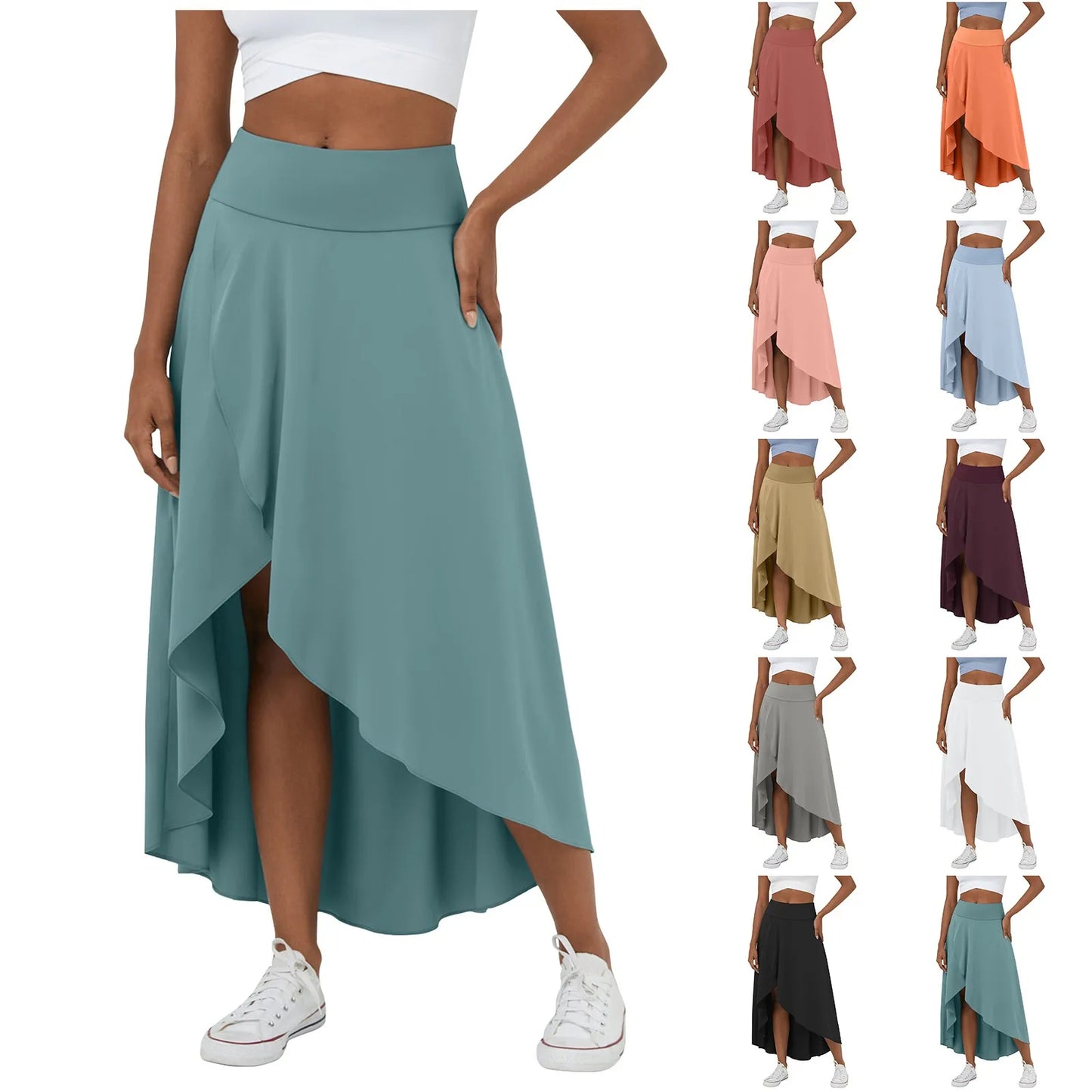 Natalia | Gespleten Comfortabele rok