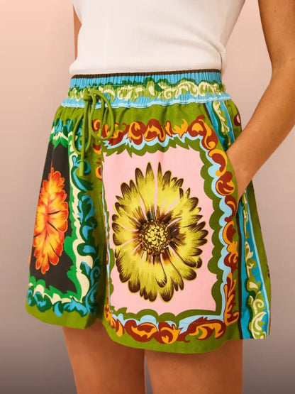 Olivia™ - Floral Shorts Set