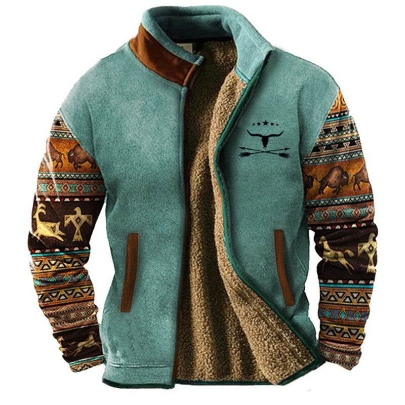Vintage Jacke mit Reißverschluss
