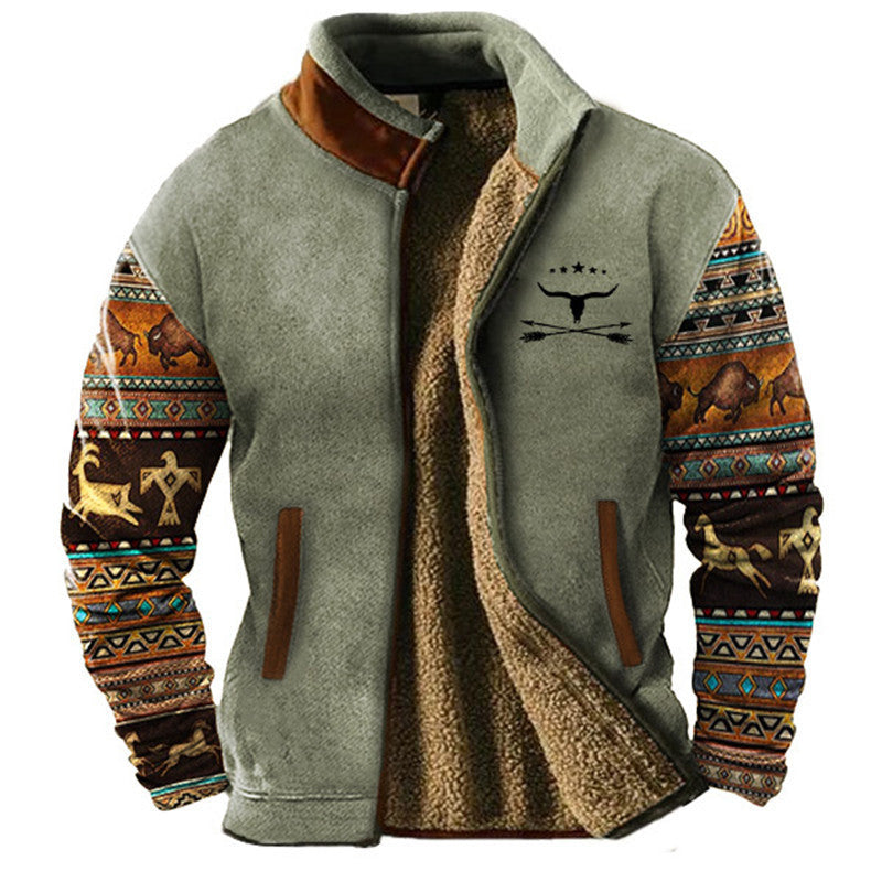 Vintage Jacke mit Reißverschluss