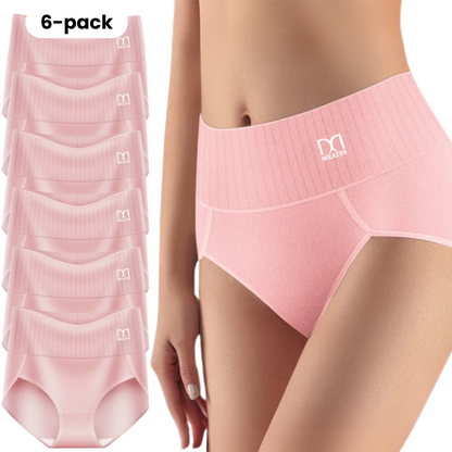 Shaplex™ – 6er-Pack Atmungsaktive und Bequeme Höschen mit Hoher Taille und Bauchstütze