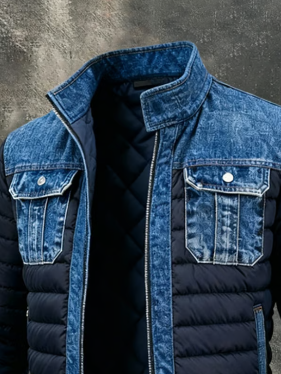 Hybride | gesteppte Denimjacke