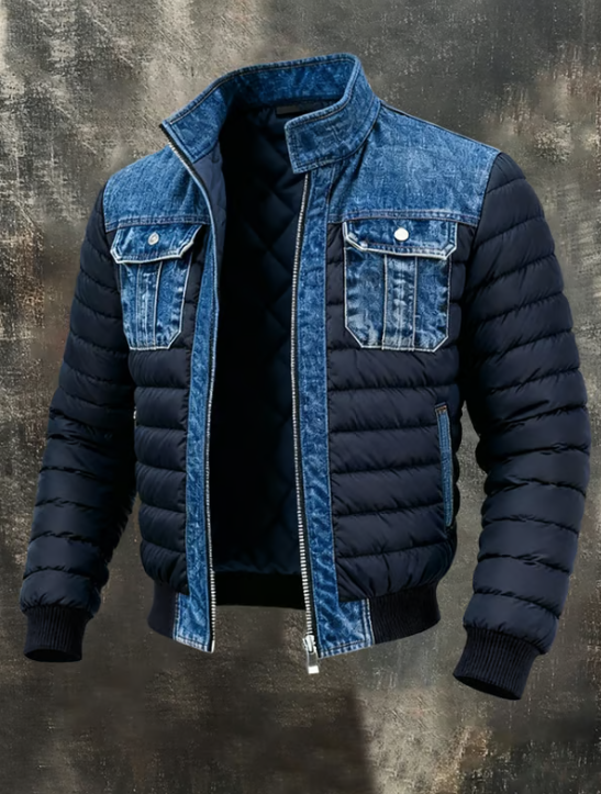 Hybride | gesteppte Denimjacke