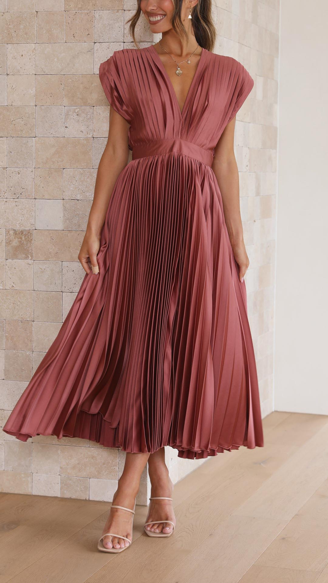 Alexis - Elegantes Faltenkleid