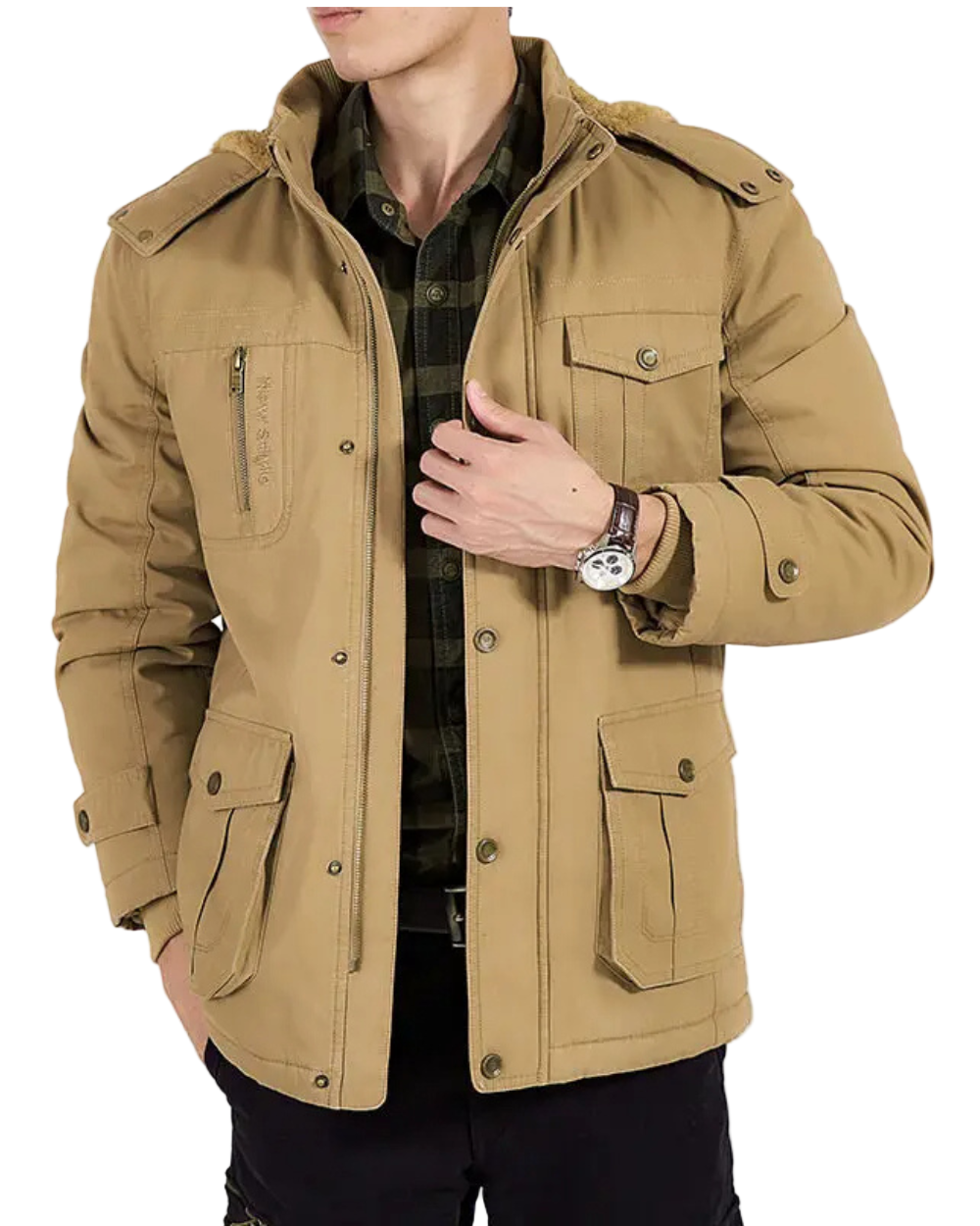 Elegante gepolsterte Bomberjacke
