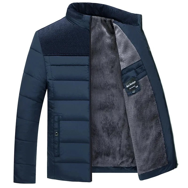 Elegante wattierte Pufferjacke