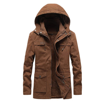 Lässige Winterjacke aus Baumwolle