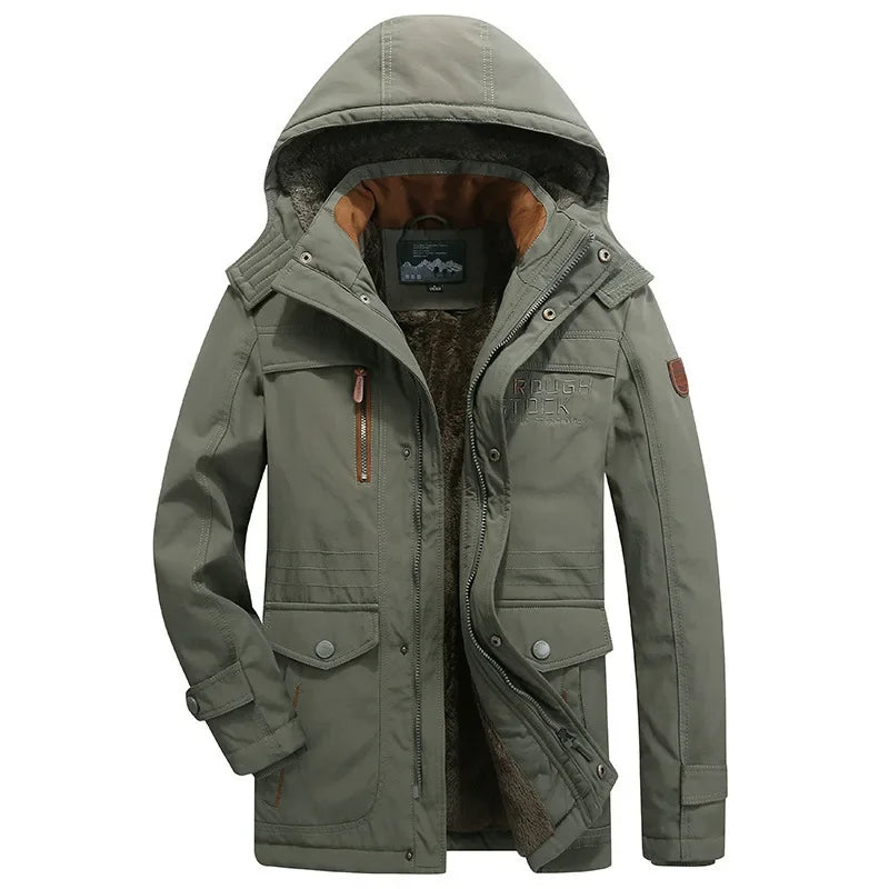 Elegante wattierte Winterjacke