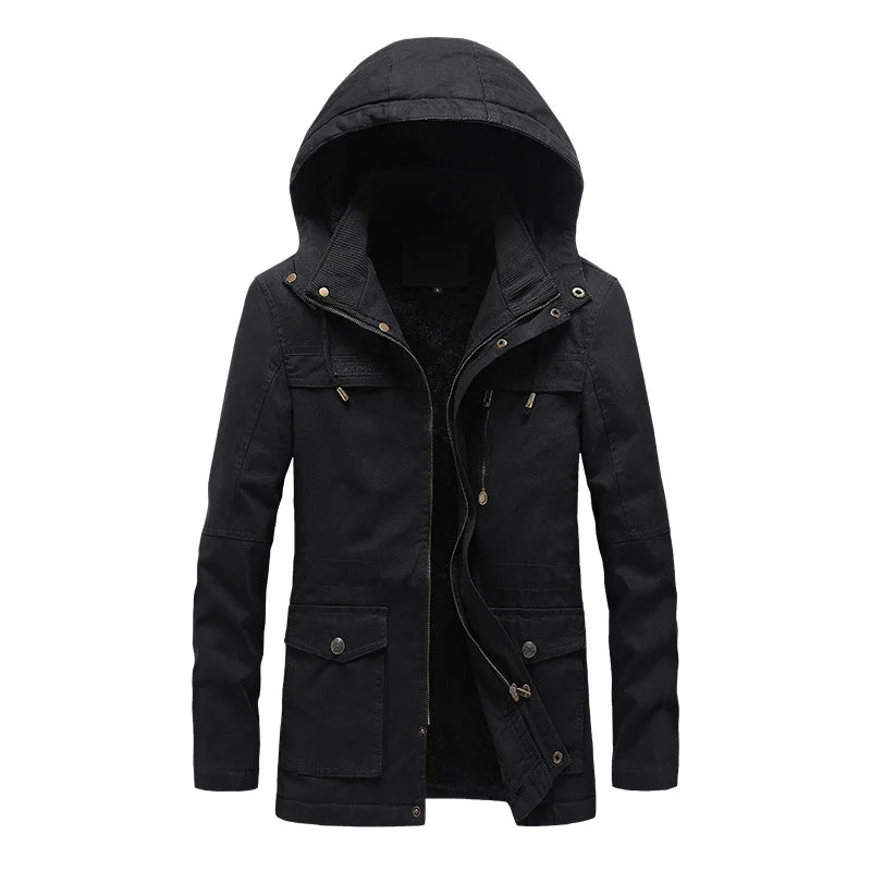 Lässige Winterjacke aus Baumwolle