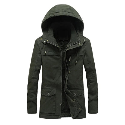Lässige Winterjacke aus Baumwolle