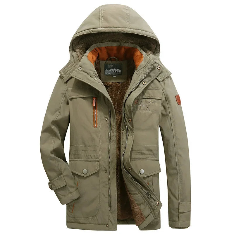 Elegante wattierte Winterjacke