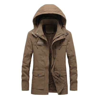Lässige Winterjacke aus Baumwolle