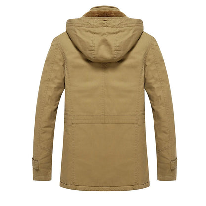 Elegante wattierte Winterjacke aus Baumwolle