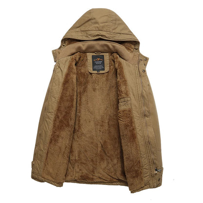 Elegante wattierte Winterjacke aus Baumwolle
