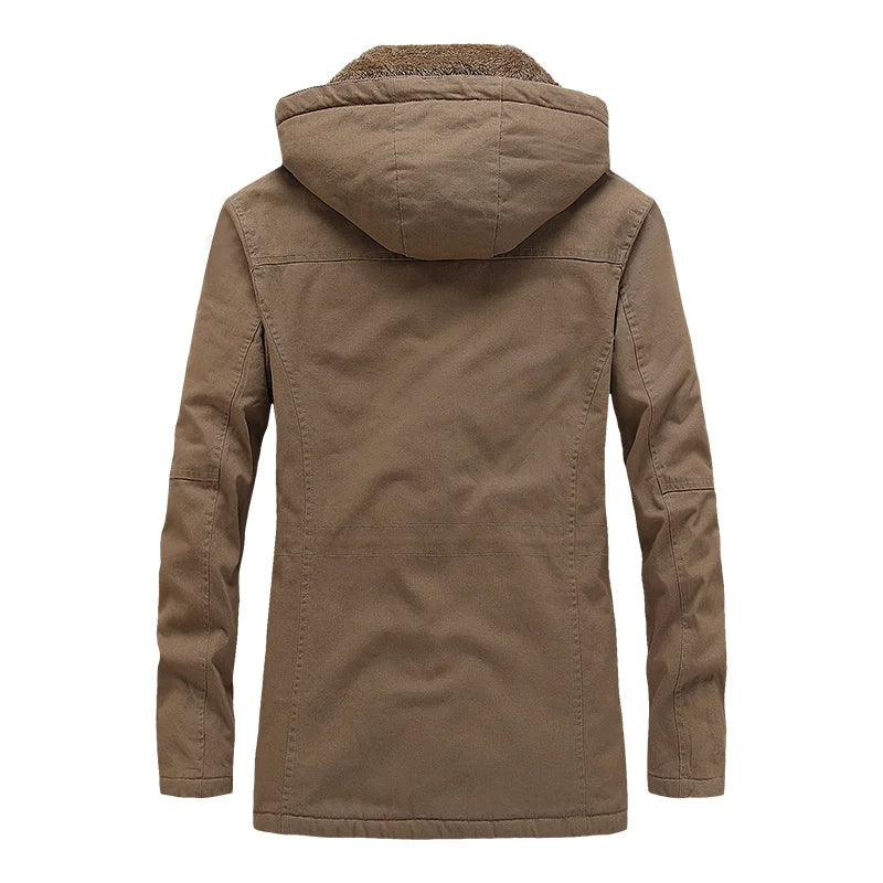 Lässige Winterjacke aus Baumwolle